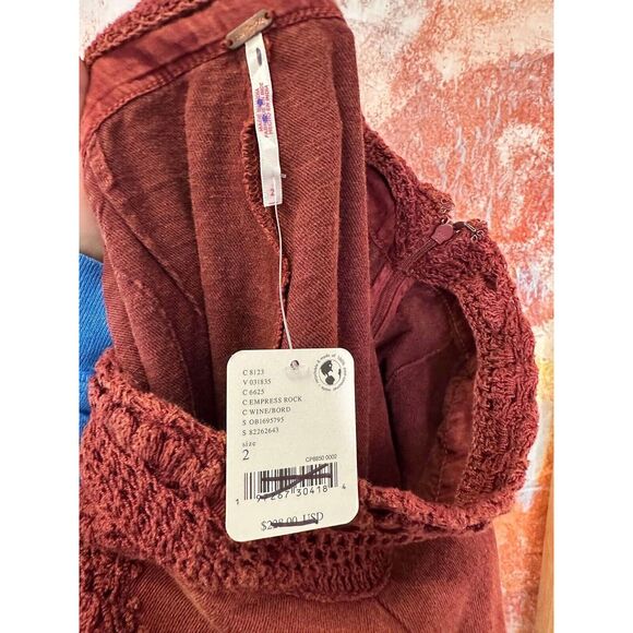 Free People Neptunes Net Crochet Flare Pants - Picture 6 of 6